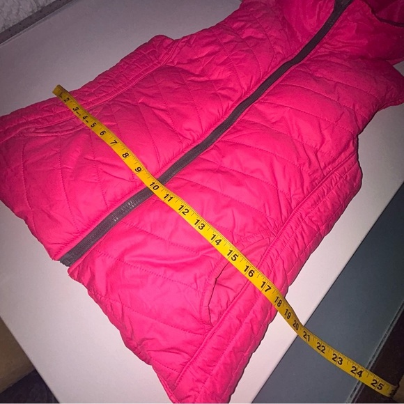 Lululemon Reservable Goose Down Sonic Pink Puffer Vest Med Small Athletica Rare - Picture 14 of 16